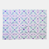 Dolores Tegels Pattern Paars Pink Mint Theedoek (Horizontaal)