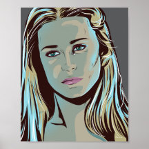 Dolores uit Westworld geïllustreerde poster
