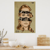 Dolores uit Westworld SciFi Robot Artwork Poster (Keuken)