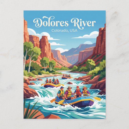 Doloresrivier Colorado, VS Briefkaart (Voorkant)