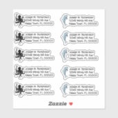 Dolphijn en Octopus Vorm Retouradres Stickers (Vel)