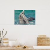 Dolphin aceo Poster afdrukken (Keuken)