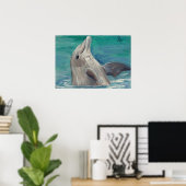 Dolphin aceo Poster afdrukken (Thuiskantoor)