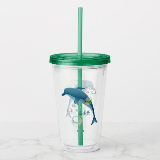 Dolphin Acryl Drinkbeker (Voorkant)