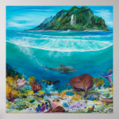 Dolphin afdrukken op poster (Voorkant)