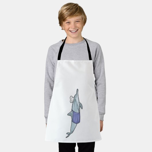 Dolphin als Cook met Chef-pet Schort (Gedragen)