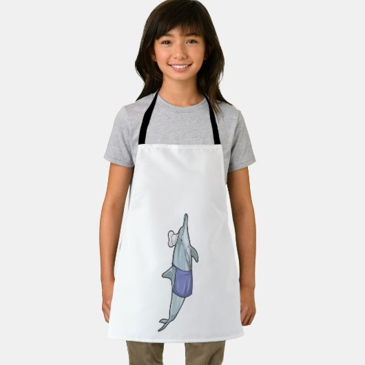Dolphin als Cook met Chef-pet Schort (Insitu)