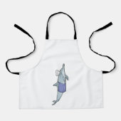 Dolphin als Cook met Chef-pet Schort (Voorkant)