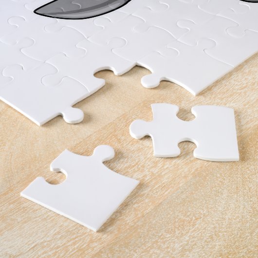 Dolphin als Gentleman met bovenste hoed Legpuzzel (Zijkant)