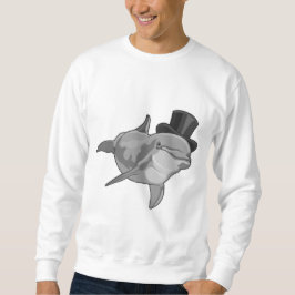Dolphin als Gentleman met bovenste hoed Trui