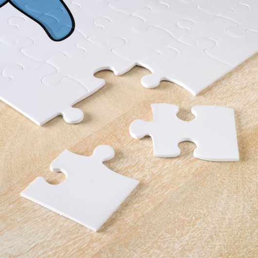 Dolphin als Gentleman met Pet Legpuzzel (Zijkant)