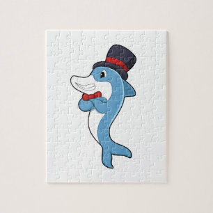 Dolphin als Gentleman met Pet Legpuzzel