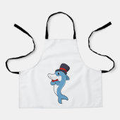 Dolphin als Gentleman met Pet Schort (Voorkant)