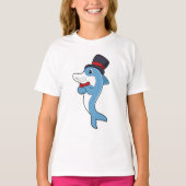 Dolphin als Gentleman met Pet T-shirt (Voorkant)