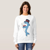 Dolphin als Gentleman met Pet Trui (Voorkant volledig)