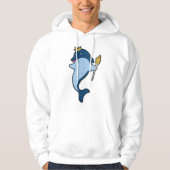 Dolphin als koning met staf en kroon hoodie (Voorkant)