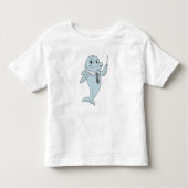 Dolphin als leraar met pointer kinder shirts (Voorkant)