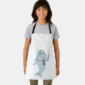 Dolphin als leraar met pointer schort (Insitu)