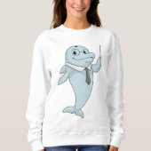 Dolphin als leraar met pointer trui (Voorkant)