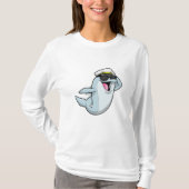 Dolphin als politieman met pet van politie t-shirt (Voorkant)