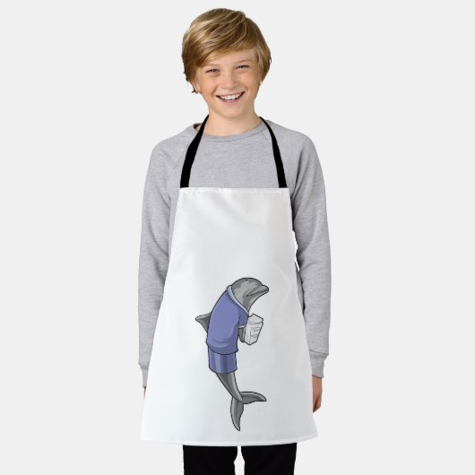 Dolphin als secretaris met Stack of paper Schort (Gedragen)