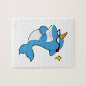 Dolphin als Unicorn met Glasses.PNG Legpuzzel (Horizontaal)