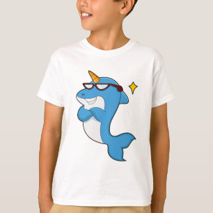 Dolphin als Unicorn met Glasses.PNG T-shirt