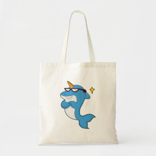 Dolphin als Unicorn met Glasses.PNG Tote Bag