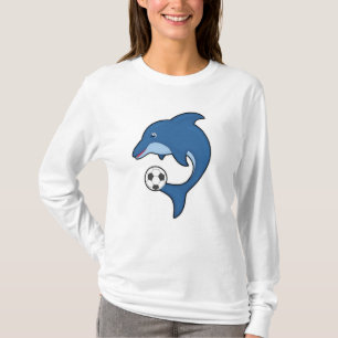 Dolphin als voetbalspeler met Voetbal T-shirt