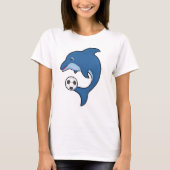 Dolphin als voetbalspeler met Voetbal T-shirt (Voorkant)