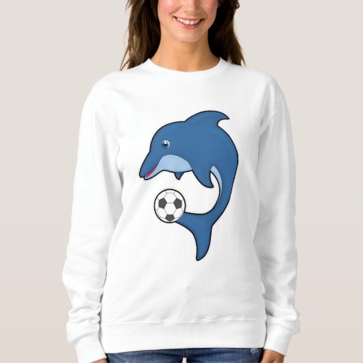 Dolphin als voetbalspeler met Voetbal Trui (Voorkant)