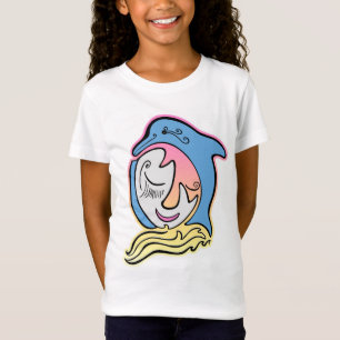 Dolphin and Fish Face Ocean Dreams T-shirt