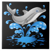 Dolphin animatieontwerp tegeltje (Voorkant)