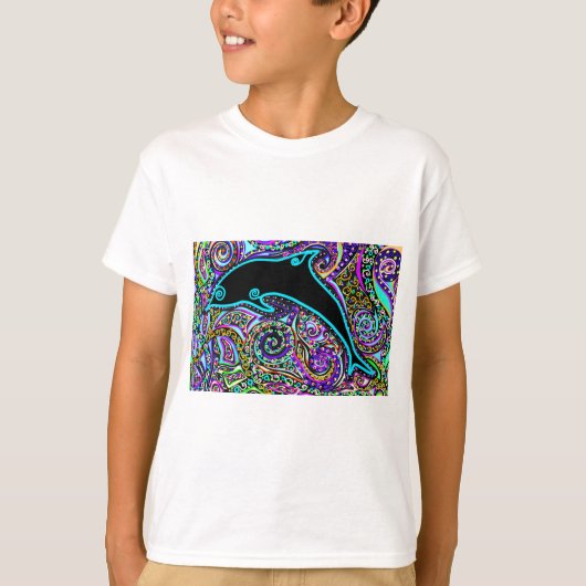 Dolphin Art Design T-shirt (Voorkant)