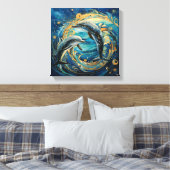Dolphin Art Print (Insitu (Slaapkamer))