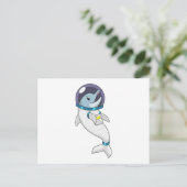 Dolphin as Astronaut in Costume Briefkaart (Staand voorkant)