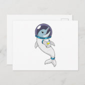 Dolphin as Astronaut in Costume Briefkaart (Voorkant / Achterkant)