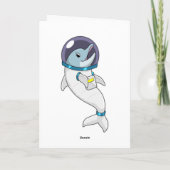 Dolphin as Astronaut in Costume Kaart (Achterkant)