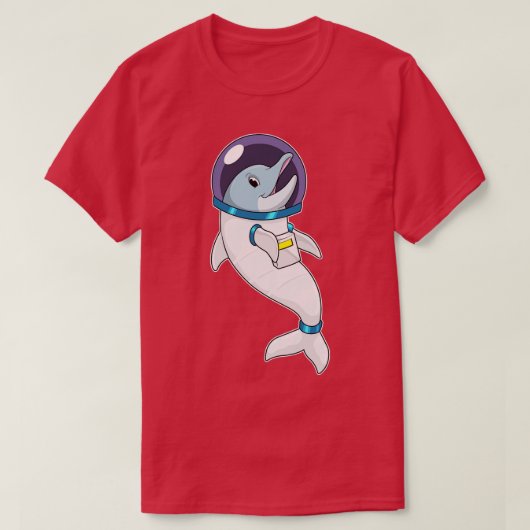 Dolphin as Astronaut in Costume T-shirt (Design voorkant)