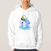 Dolphin as Captain with Hat Hoodie (Voorkant)