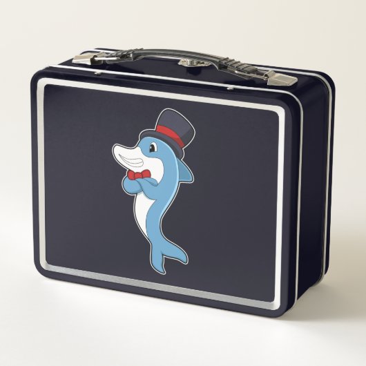 Dolphin as Gentleman with Hat (Achterkant)