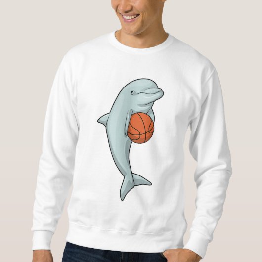 Dolphin at Basketball Sports Trui (Voorkant)