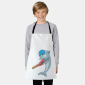 Dolphin at Cricket with Cricket bat Schort (Gedragen)