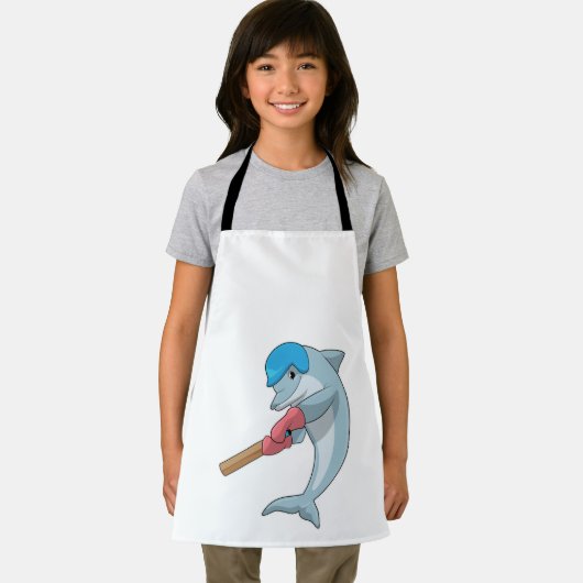 Dolphin at Cricket with Cricket bat Schort (Insitu)