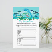 Dolphin Baby Animals Name Game (Staand voorkant)