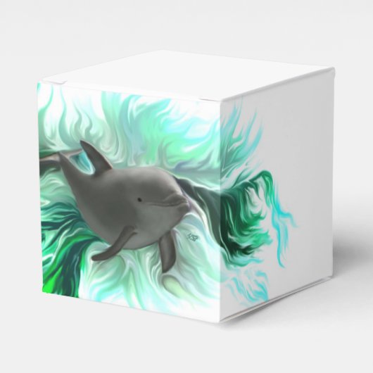 Dolphin Baby Bedankdoosjes (Voorkant Zijde)