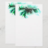 Dolphin Baby Briefpapier (Voorkant / Achterkant)