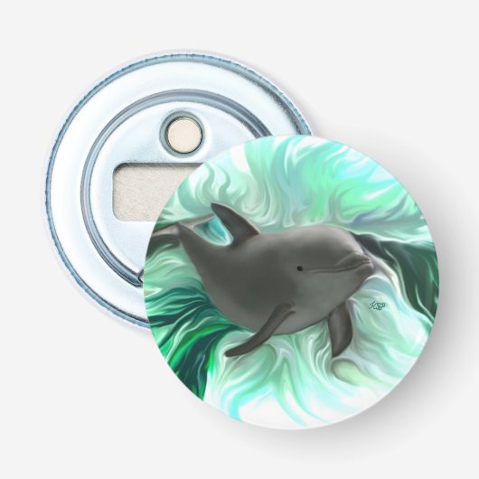 Dolphin Baby Button Flesopener (Voorkant)