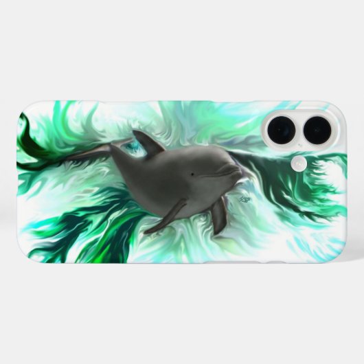 Dolphin Baby Case-Mate iPhone Case (Achterkant (horizontaal))