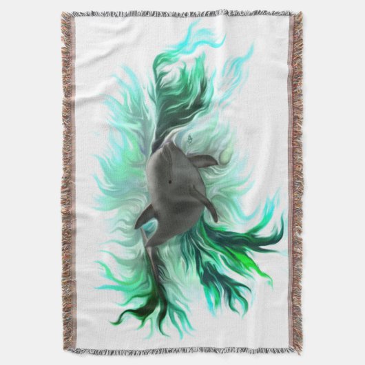 Dolphin Baby Deken (Voorkant Verticaal)